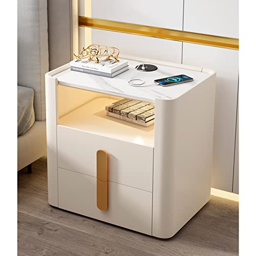 Table d'appoint moderne avec station de charge pour éliminer les câbles