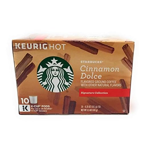 Starbucks Flavored Coffee K-Cup Pods, Cinnamon Dolce Flavored Coffee, No Artificial Flavors, Keurig Genuine K-Cup Pods, 10 CT K-Cups/Box (Pack of 3 Boxes)