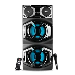 LAPCARE Beast LTS300 120 Watt, Tower Speaker,Bluetooth,Aux,USB,FM,RGB Lights,Wireless Mic with Remote (Black)