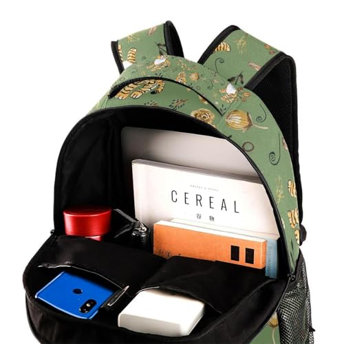 Sac à dos d'école multicolore pour ordinateur portable et voyage décontracté - 4