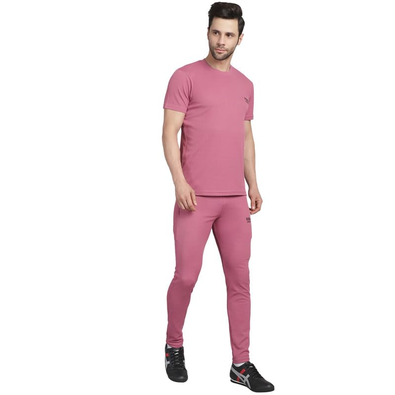 Image of Mack Jonney Solid Polyester Lycra Casual Style Half Sleeves Co-Ord Set Trackuit For Men-P-MACK52989-Box T D10 2