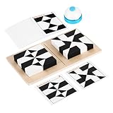 Facile : ce puzzle en bois comprend diverses cartes de référence de formes permettant aux joueurs de faire correspondre et de construire rapidement les formes, le rendant accessible à les niveaux de compétence, blocs de construction en bois, puzzle mental