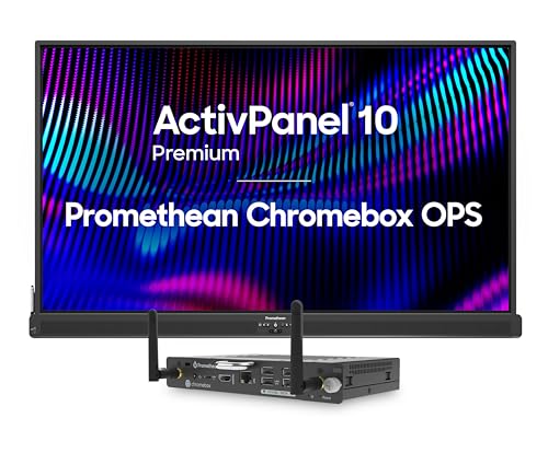 Image of Promethean ActivPanel 10 Premium 86 inch High Specification Digital Whiteboard for Office or Class, 4K UHD, OS Flexible Device, Panel & Wall Mount Included, Bundled 4GB Chromebox, 3 Year Onsite Support