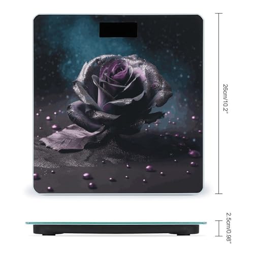 Báscula Digital Inteligente Purple Rose2 para Baño miniatura 2