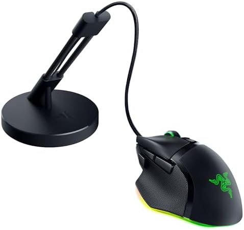 Razer Basilisk V3 Customizable Ergonomic Gaming Mouse: Fastest Gaming Mouse Switch - Chroma RGB Lighting - 26K DPI Optical Sensor - 11 Programmable Buttons - HyperScroll Tilt Wheel - Classic Black