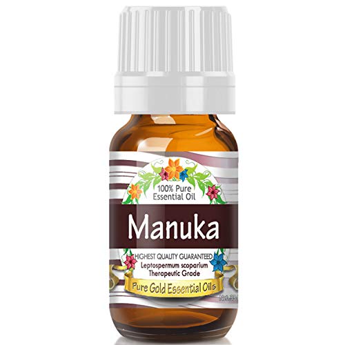 Pure Gold Essential Oils - Manuka Essential Oil - 0.33 Fluid Ounces - Therapeutic Grade Essential Oils