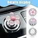 Nogeqi 2Pcs Push to Start Button Cover for Women, Car Start Button Cover Cute Flower Car Buttons Covers Vehicle Pink Decor for Truck SUV Sedan (Transparent Pink)
