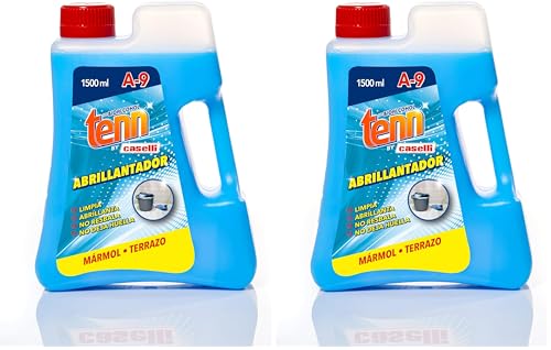 Caselli Abrillantador mármol y terrazo 1.5 litros - Limpia, abrillanta y conserva suelos y paredes - Con Bioalcohol (Paquete de 2)