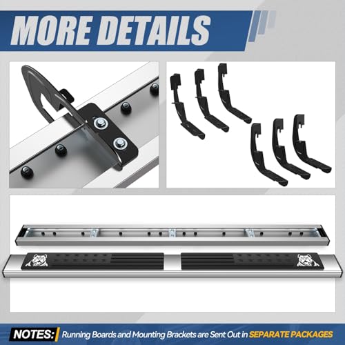 Estribos laterales para Chevy GMC Sierra 07-19 acero inox miniatura 6