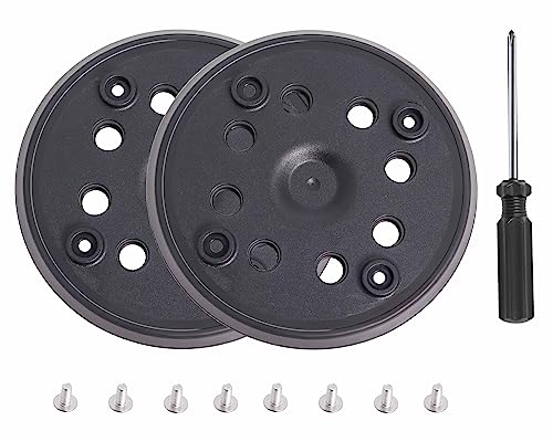 Plato De Lija 125mm Con Hook Y Loop Compatible Con Bosch Pex 270 A Pex 270 Ae Lijadora Excéntrica Con Destornillador Por Poweka 2 Piezas