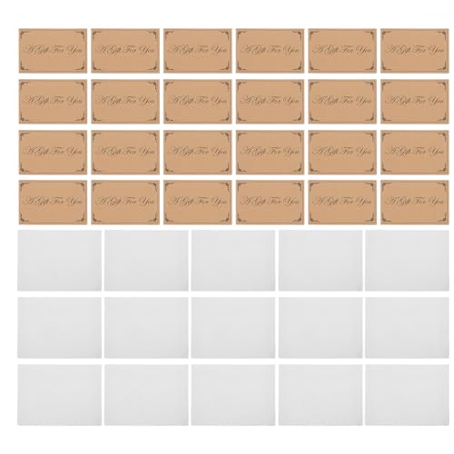 Cartes Vierges en Papier Kraft Ipetboom pour Créer vos Menus et Certificats Personnalisés