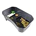 Turtle Tank Aquarium,Reptile Habitat,Turtle Habitat Terrapin Lake Reptile Aquarium Tank with Platform Plants for Crayfish Crab (Black)