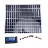 YDuupxe Paneles Solares, 22 W, Doble Salida USB, Silicio Policristalino, Anillo de Generación de Energía de Alta Eficiencia, Panel Solar para Camping, RV