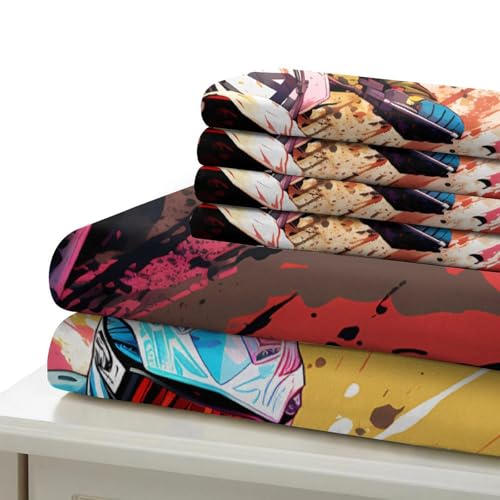 Housse de couette motocross 3D microfibre super king 260x220cm lavable - 7