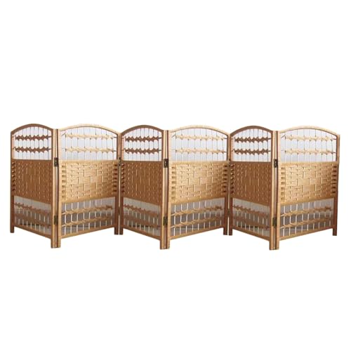 Cloison de séparation jaune à 5 panneaux | Écran pliable court pour bureau