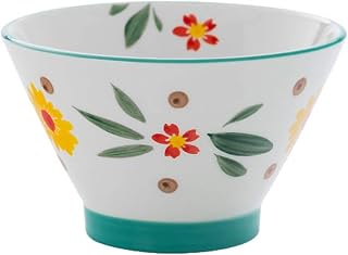 Porcelanowa Obsługa Miski, Zupa Sałatka Makaron Ramen Miski, Kreatywny Ręcznie Malowany Kapelusz Ceramiczny, Mikrofalówka I Zmywarka Sejf - 4.5 Cal(Size:12.5 * 7.5cm,Color:D)