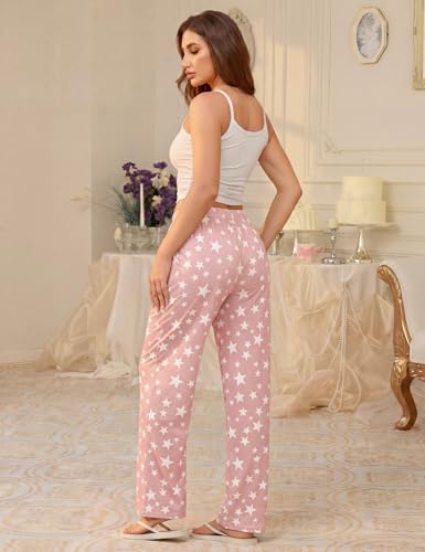 As low as 3 Pack Womens Pajama Pants Sleep Pj Lounge Bottoms with Pockets Soft Casual Pj Pants, Elastic Waistband, with Drawstring, Lightweight, High Waisted Pajama Bottoms, with Plus Size, Casual Try all colors sizes - image 6