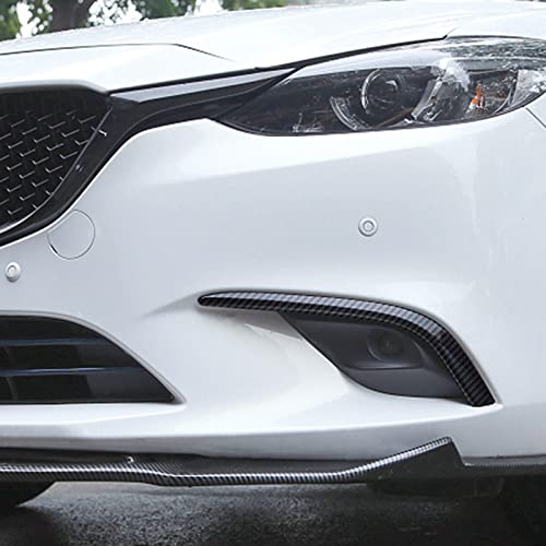 Jacbon fibra de carbono frente do carro luz de nevoeiro capa da lâmpada guarnição pára-choques molda
