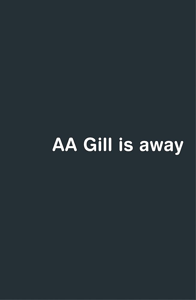 Buy AA Gill is Away (The Hungry Student) — BookShops.in