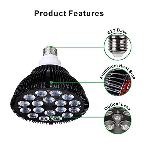 Weipute Red Light Therapy With Socket, 18 Led Infrared Light Therapy Device, 660Nm Red And 850Nm Near Infrared, Red Therapy Lamp For Skin And Pain Relief(Wp-36) #TOP6