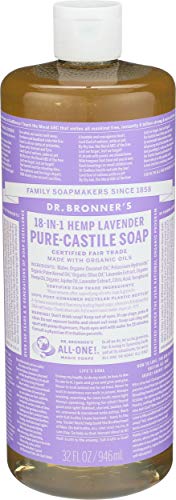 Dr. Bronner's Organic Lavender Pure-Castile Liquid Soap, 946 ml
