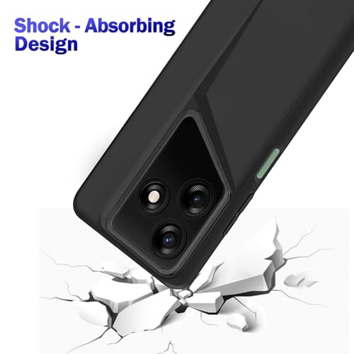 Image of Amazon Brand - Solimo Ultra-Thin Blade Runner Series Matte Finished Camera Protection Soft Back Cover for Tecno Spark 10 | Tecno Spark 10C - Black