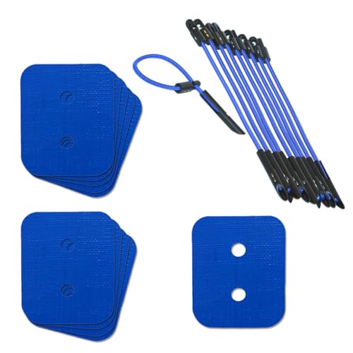 Image of Extra Attachment Points for tarps - Double Eyelet Strength, Repair tarp Eyelets, Tarpaulin Grommets kit, Tarpaulins Protection, 10-Pack (1260)