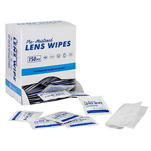 Noble Pre-Moistened Lens and Screen Cleaning Wipes for Glasses Eyewear, Smartphones, Camera Lenses