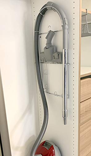 RANGEZ Porte-Accessoires pour Aspirateur en Chrome, 400 x 65 x 680 mm, 1 pièce, Accessoires pour aspirateur