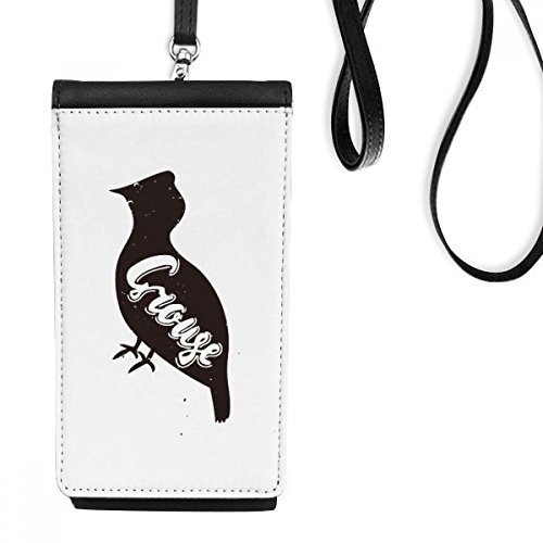 Monedero para smartphone DIYthinker urogallo negro de piel sintética