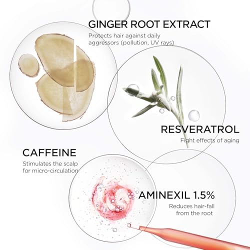 Image of Kerastase Genesis Anti-Hair Fall Serum 90ml | Hair Serum for Hair Fall Control | Strengthens Hair | Infused with Aminexil 1.5%, Ginger Root & Caffeine