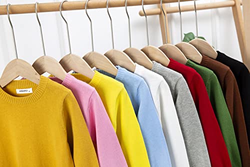 ACESTAR Boys and Girls' Uniform Cotton Crew-Neck Sweaters Long Sleeve Pullover Knit Sweater3