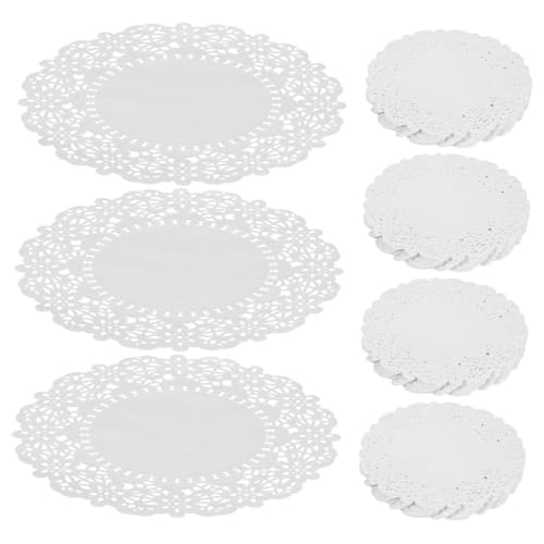 Unomor 280 Sheets Fried Food Paper Lace Doilies Paper Small Doilies Paper Food Doilies Paper Doilies for Serving Trays Paper Doilies for Plates Paper Doilies for Food Oil