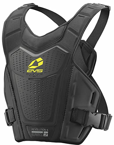 EVS Sports - RV4-BK-S/M Men's Roost Deflector (REVO 4) (Black/Hi-Viz, Youth (S/M))