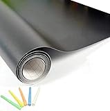 Chalkboard Contact Paper - Chalkboard Sticker Wall Decal with 5 Colored Chalks - Self-Adhesive Wall...