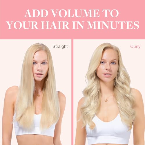 Image of GOO GOO Clip in Hair Extensions Real Human Hair Blonde Remy Extensions