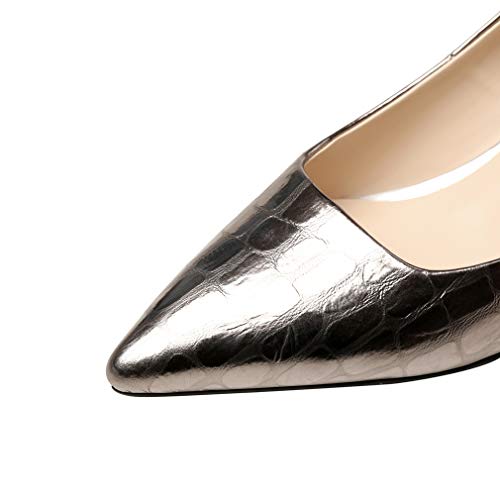 TinaCus Handmade Genuine Leather Women's Comfortable Spool Heel Pointed Toe Slip On Loafer Pumps3