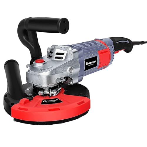 FANZWORK Betonschleifer Betonfräse Set mit Diamantschleiftopf und Absaughaube (2000W/180mm)