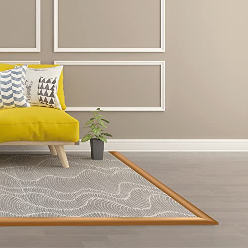 Yuzzy 6.56Ft Carpet Floor Transition Strip Self Adhesive Carpet & Floor Edging Trim Strip Pvc Peel And Stick Threshold Transitions With A Height Less Than 5 Mm Carpet To Tile Transition Strip (Brown) #TOP3