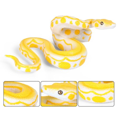 LZbeove 2 peças de cobras de borracha para manter os pássaros longe, adereços de brincadeira para am
