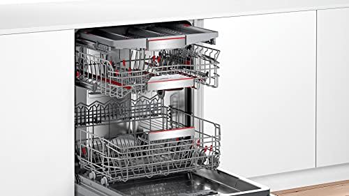 Bosch SMV8YCX01E Serie 8 Smarter Geschirrspüler vollintegriert, 60 cm breit, Besteckschublade, Made in Germany, Silence Programm besonders leise, ExtraClean Zone Wasserdüsen im Oberkorb