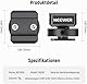 NEEWER Cold Shoe Montage Adapter kompatibel mit DJI Hollyland Rode Wireless Lavalier Mikrofon Empfänger, Anti Drop Mic Zubehör mit einziehbaren Stiften, Metall Kamera Käfig Mount Adapter, UA030