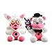 uiuoutoy FNAF Peluche Five Nights At Freddy's Peluche Morbido Farcito Funtime Foxy Funtime Freddy Bear Bambola Regalo Bambini 2 Pz /Set
