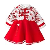 Girls Cheongsam Tang Suit Kids chinese new year Dress toddler Baby Winter Warm Outfit Dress clothes...