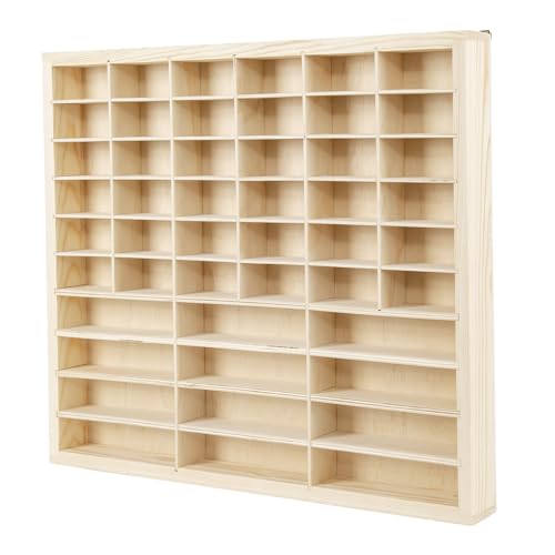 Wall Mounted Wooden Diecast Car Display Case, Wooden Trinket