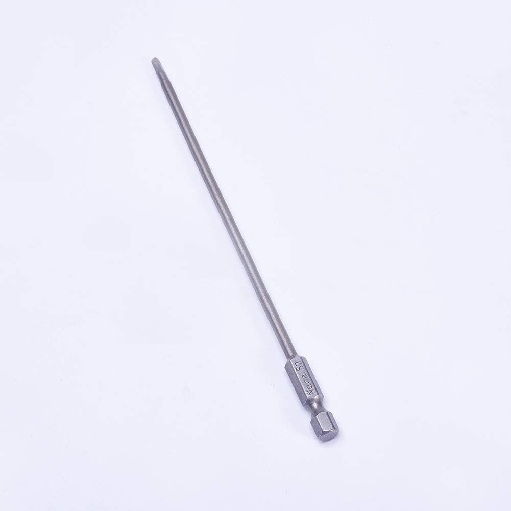 Utoolmart H2.5 Magnetic Hex Head Screwdriver Bits, 1/4 Inch Hex Shank 150mm Length S2 Power Tools 10 Pcs