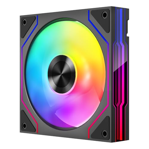 Pack 3 Ventilateurs PC RGB PRISM 4PRO 120mm - Miroir Infini ARGB, PWM, 800-1600 RPM - Compatible 5V 3-PIN