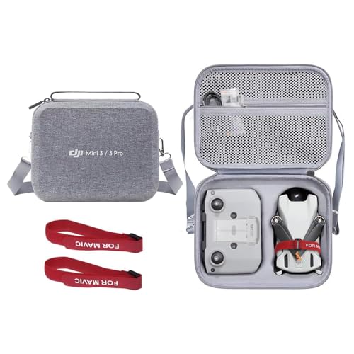 LINGHUANG Mini 3 Travel Case Carrying Case with Propeller Holder Strap for DJI Mini 3/3 Pro Drone RC-N1 Remote Controller AccessoriesNOT for DJI RC with Screen Controller