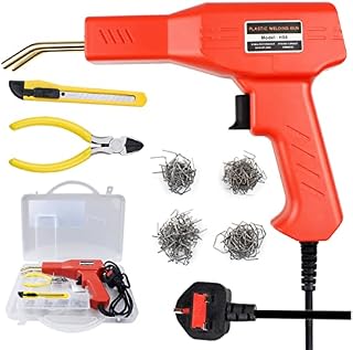 50W Hot Stapler,220V Plastic Welding Car Bumper Crack Repair Machine with Plier,Flat/Outside Corner/Inside Corner/Wave Staples,Plastic Repair Machine Welder Gun Repair for Auto Body Dent Removal
