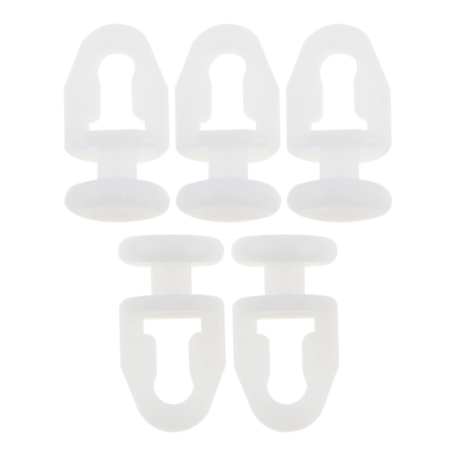 YTQMoreBNZ 50Pcs Plastic Curtain Clips Auto Curtain Rail Rings Card Clamp Heavy Rings Rivet Fasteners Car Accessories(Plateado)